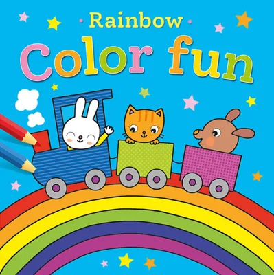 Produktbild von Malbuch Regenbogenfarbenspaß mit lustigen Zeichnungen, Malvorlagen und Farbbeispielen