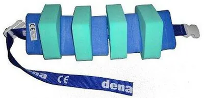 Produktbild von Schwimmgürtel Kinder mit Sicherheitsverschluß 60cm Länge Farbe Blau Grün