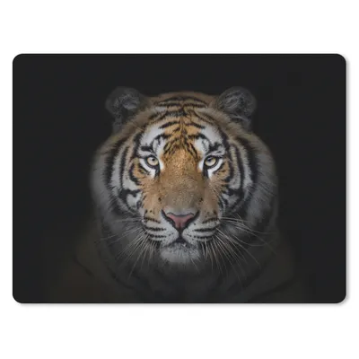 Produktbild von MuchoWow® Mauspad Mousepad Tiger - Wildtiere - Porträt - Schwarz - Tiere 40x30 cm - Mousepads - Maus Mat - Pad - Mausunterlage - Anti Rutsch