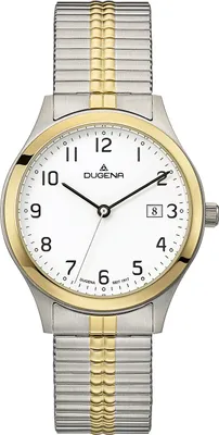 Produktbild von Dugena 4460755 Herren-Armbanduhr, Edelstahl-Gehäuse, Metall-Armband