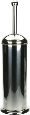 Produktbild von Toilettenburste - silber - mit Halter - 40 cm