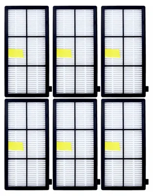 Produktbild von Sillar 6x HEPA Filter für iRobot Roomba 800 900 Serie – Ersatzfilter für 805, 865, 870, 880, 960, 980