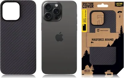 Produktbild von Tactical Magforce Aramid Case fr iPhone 15 Pro Max, schwarz