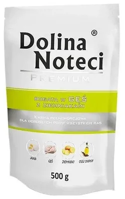 Zdjęcie produktu dla Dolina Noteci 5902921300830, Dorosły, Każda rasa, Gigant (> 45 kg), Maxi (26 - 44 kg), Średnie (11 - 25 kg), Ziemniak, Drób, 500 g