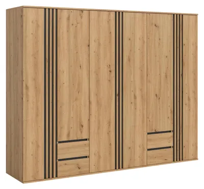 Productafbeelding van Kledingkast Tofta | 3-delig | Artisan eikenhout