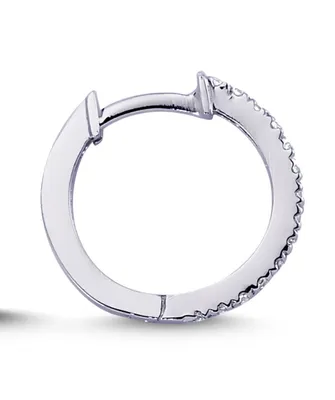 Produktbild von Herren Diamant Creole in 585`er 14 Karat Weißgold