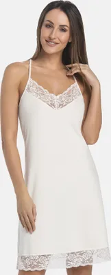 Immagine prodotto di Camicia da notte Teyli in viscosa con spalline sottili Kolhi Donna 2802 ecru XS