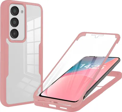 Produktbild von 360 Grad Rundum Schutz Handyhülle für Xiaomi Redmi 15 / 15 5G Full Cover Vollschutz Case Farbe: Rose