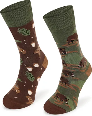Produktbild von SKIETY, Bunte Socken, Socken Baumwolle, Braun, 47-50
