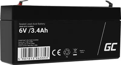 Produktbild von Green Cell® AGM 6V 3,4Ah Akku VRLA Blei-Batterie Bleiakku Ersatzakku Gelakku Akkubatterie Zyklenfest Unbemannt Spielzeug | Elektro Spielzeug| Alarm | Notstrom | Kinderfahrzeuge| Kinder-Quad