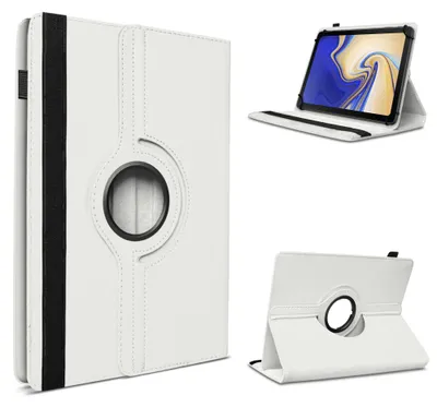 Produktbild von Tablet Tasche für Samsung Galaxy Tab S4 10.5 Hülle Schutzhülle Case 360° DrehbarFarben:Weiß