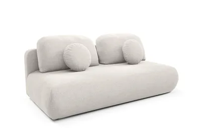 Produktbild von TORO-Schlafsofa mit Schlaffunktion und Bettkasten – 206 x 90 x 92 cm – Hellbeige