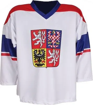 Image de Réplique du maillot de hockey de la République tchèque 2024 blanc