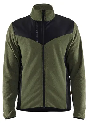 Produktbild von Blakläder Strickjacke mit Softshell 5942, Farbe:Herbstgrün/Schwarz, Größe:S