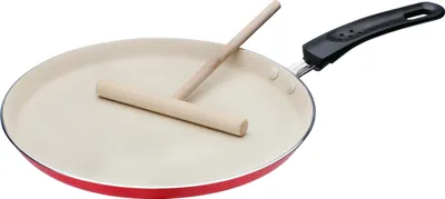 Produktbild von Crepe-Pfanne rot-creme 26cm