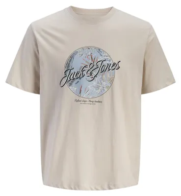 Image de JACK & JONES T-shirt coupe ajustée, col rond, modèle Jjhonolulu, pour jeunes