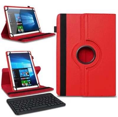 Produktbild von Tasche Tastatur Hülle für Samsung Galaxy Tab A11 Plus Schutzhülle Bluetooth CaseFarben:Rot
