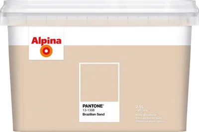 Produktbild von Alpina Wandfarbe Pantone matt brazilian sand 2,5 L