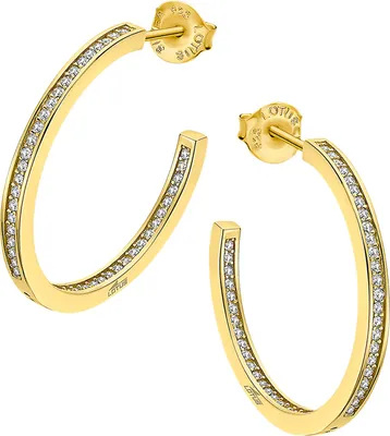 Immagine prodotto di Orecchini a cerchio Lotus Silver Orecchini da donna in argento 925 JLP1937-4-6