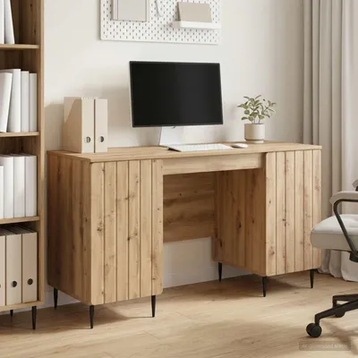 Immagine prodotto di Maison Exclusive - Scrivania in rovere Artisan, materiale composito, 142,5 x 50 x 75 cm