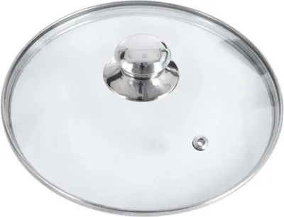Produktbild von Skleněná poklice ORION s nerezovým kroužkem pro hrncovou pánev ze žáruvzdorného skla Ø 28 cm