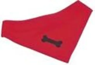 Produktbild von Karlie Hunde Halstuch rot 30-50 cm Knochen / Totenkopf motiv