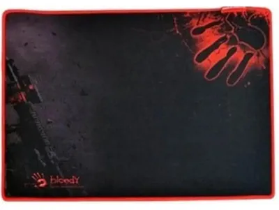 Zdjęcie produktu dla A4Tech Bloody B-081, Czarny, Czerwony, Monochromatyczny, Tkanina, Guma, Podkładka dla graczy