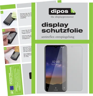 Produktbild von 2x Schutzfolie für Nokia 45324 matt Displayschutzfolie Folie Display Schutz dipos