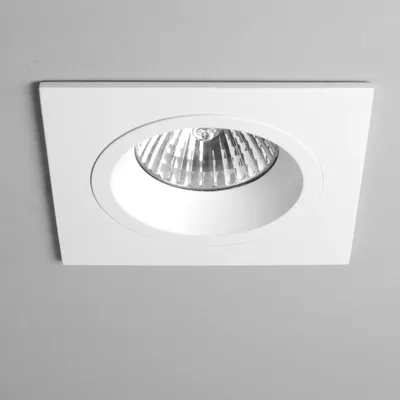 Image de Spot encastrable carré en blanc Luminaire encastré Spot à encastrer Lampes