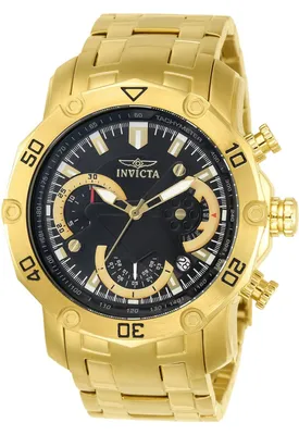 Zdjęcie produktu dla Invicta Pro Diver - SCUBA 22767 Zegarek Męski - Mechanizm Kwarcowy - Stal Nierdzewna z Czarną Tarcza - 50 mm