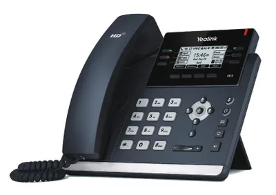 Produktbild von Yealink SIP-T41S, IP-Telefon, Schwarz, Kabelgebundenes Mobilteil, Im Band, Außerhalb des Bandes, SIP-Info, 6 Zeilen, 1000 Eintragungen