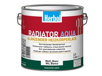 Produktbild von Herbol Radiator Aqua 2,5L weiss Heizungslack Heizkörperlack