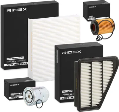 Produktbild von RIDEX Filterset Inspektionspaket Filtersatz für HONDA CIVIC VIII Hatchback (FN, FK)