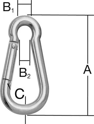 Obrázek produktu pro Feuerwehrkarabiner verz. 80x 8mm