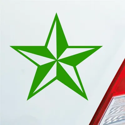 Produktbild von Auto Aufkleber Stern Stars Star 10x10 cm Hellgrün Sticker Heckscheibenaufkleber