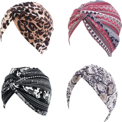 Produktbild von Dayshake Chemo Mützen Damen - 4 Stück - Chemo Mütze - Beanie - Beenie