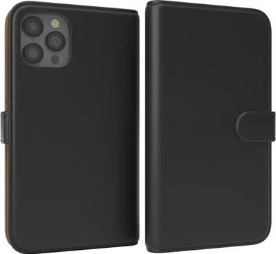 Produktbild von EAZY CASE Business Hülle für Apple iPhone 12 Pro Max klappbar, Premium Kunstleder Handyhülle mit Kartenfach