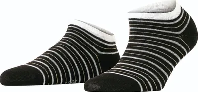 Produktbild von FALKE Stripe Shimmer Sneakersocken Damen black 35-38