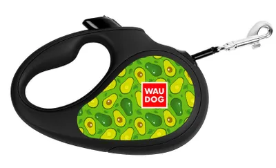 Produktbild von Waudog Automatik-Hundeleine "Awokado" mit Reflektorband 5m
