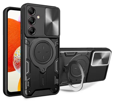 Produktbild von Techsuit CamGuard Pro Back Cover Hülle für Samsung Galaxy A14 4G/5G - Schwarz