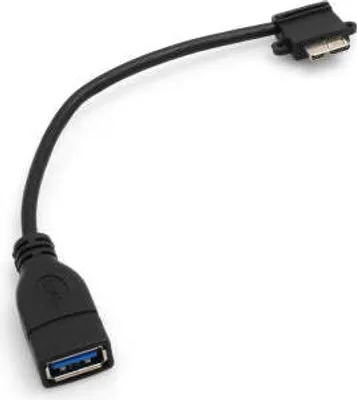 Produktbild von SYSTEM-S Micro USB 3.0 Host Adapter OTG Kabel 90 grad rechts gewinkelt Winkelstecker 15 cm