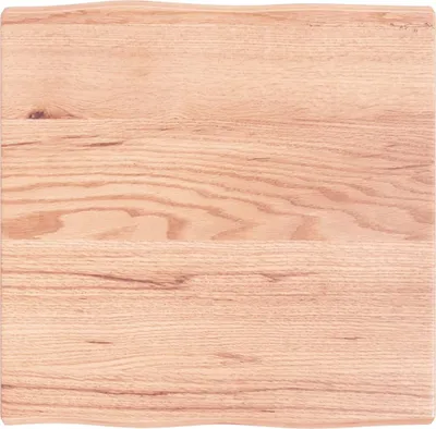 Produktbild von Tischplatte 60x60x(2-4) cm Massivholz Behandelt Baumkante