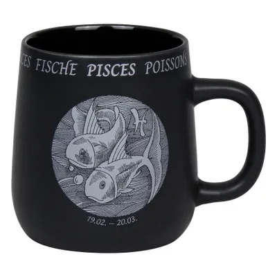 Immagine prodotto di Könitz Becher Sternzeichen Fische, Tasse, Kaffeetassen, New Bone, Schwarz, 395 ml, 1172392883