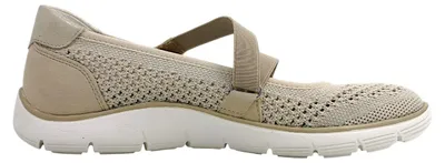 Imagen del producto de Zapatos de mujer Remonte, tipo bailarinas, color beige, para uso diario