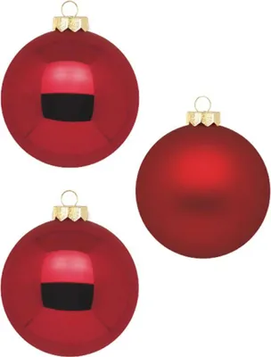 Produktbild von Inge‘s Christmas Decor 12001P106, Kugel-Weihnachtsschmuck, Glas, Rot, 100 mm, 6 Stück(e)