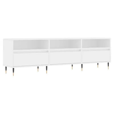 Image de vidaXL Armoire TV blanc 150x30x44,5 cm Bois composite