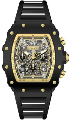 Imagen del producto de Invicta Racing 69728, reloj para hombre - Movimiento de cuarzo - Cristal acrílico con esfera dorada - 44 mm