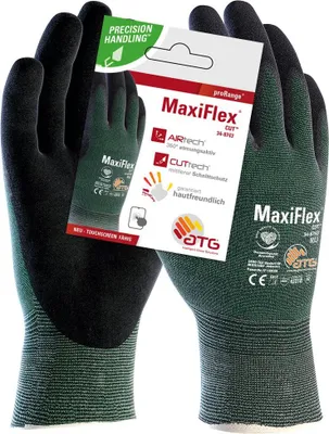 Obrázok produktu pre 12 párov nylonových pletených rukavíc MaxiFlex® Cut (34-8743 HCT), veľkosť 12