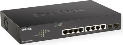 Produktbild von D-Link DGS-1100-10MPV2 10-Port PoE+ Gigabit Smart Switch 130W