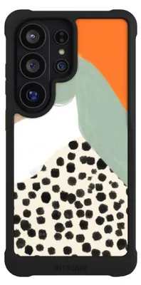 Produktbild von NIVOCASE Hülle für Samsung Galaxy S26 Ultra  Stoßfeste Handyhülle NIVOmax Case Schwarz Abstrakt Boho Kunst
